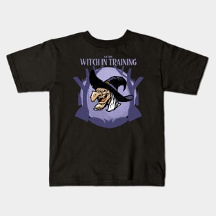 Caution: Witch In Training Halloween Kids T-Shirt